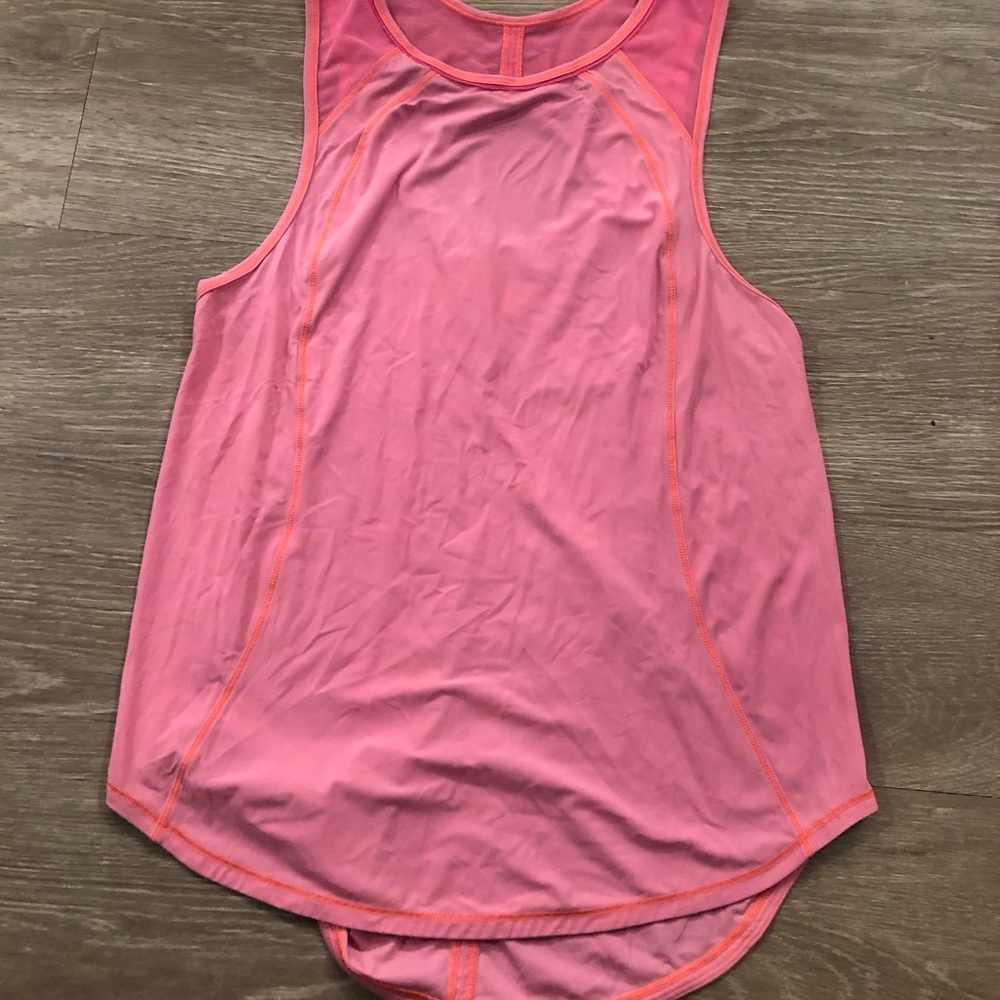Pink lululemon tank top
